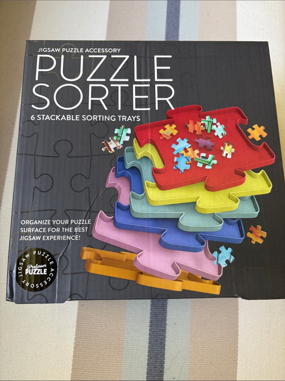 Puzzle Sorter 6 Stackable Sorting Trays - Multicolor